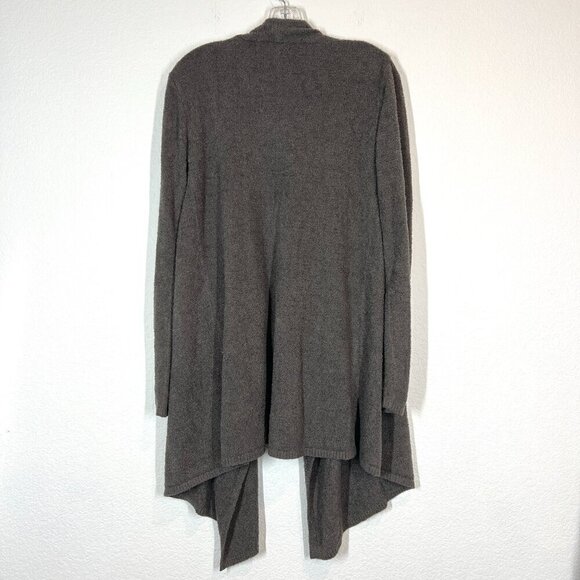 Barefoot Dreams Cardigan Sweater Gray Waterfall Open Front Cozy Medium - Picture 4 of 10